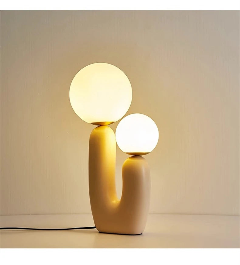 ORBITA - Modern Dual-Globe Table Lamp for Home Décor