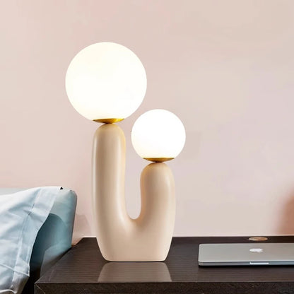 ORBITA - Modern Dual-Globe Table Lamp for Home Décor